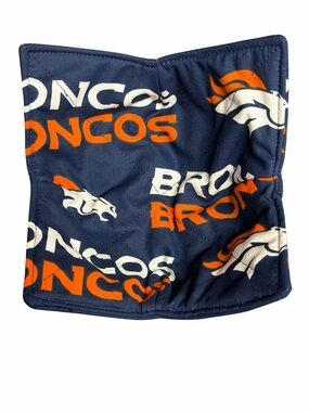 Hand Crafted Snack Bowl Cozy Bowl Holder Microwavable Cotton Denver Broncos